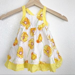PENELOPE MACK Baby Girl Yellow Floral Dress